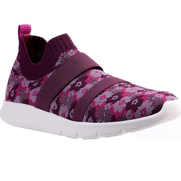 Spenco Womens Karma Stretch Floral Sneaker, Fuchsia, Size 8 B - Picture 2 of 9